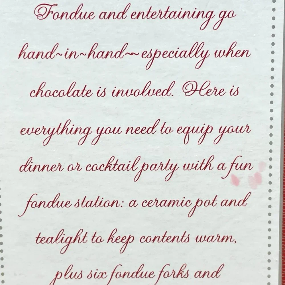 NWTIB Williams-Sonoma Fondue Set, 6 Forks, TeaLight, Stand, Pot = 3.5" T x 5" W - Picture 6 of 10